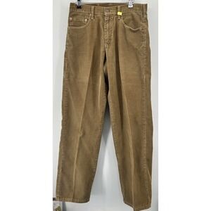 Levi's Strauss 565 Loose Fit Straight Leg Tan Corduroy Pants Men's Size 29x32